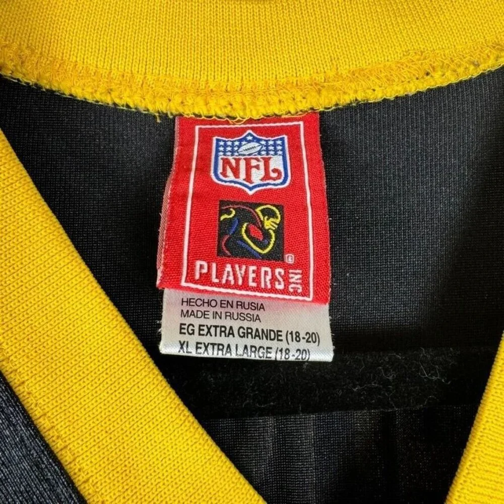 Reebok NFL Players Inc Steelers Jersey Roethlisberger 7 Size Boys Youth XL 18-20